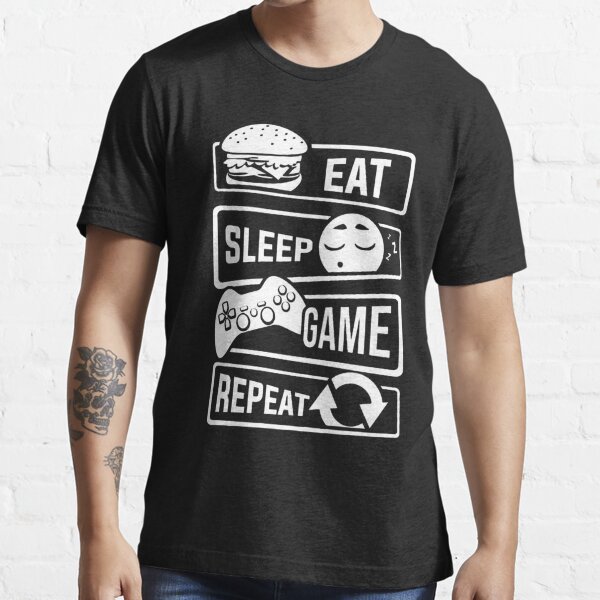 Eat Sleep Game Repeat TShirt