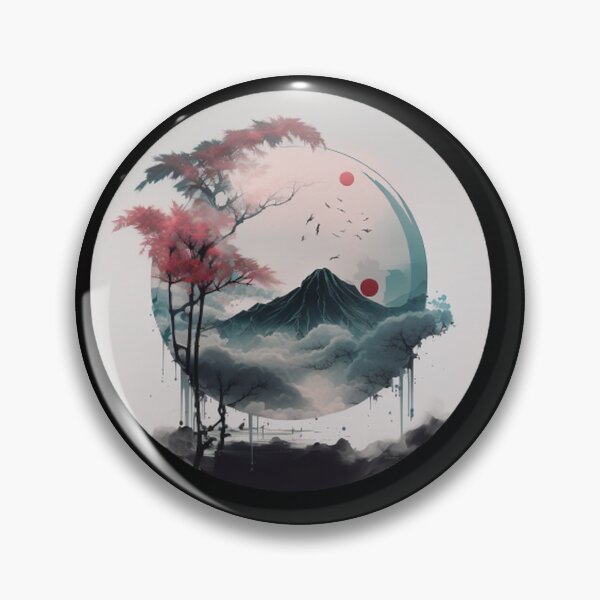 Item preview,   "Harmony in Sakura: Captivating Japanese Landscapes on Redbubble" designed and sold by DesignHeaven24.