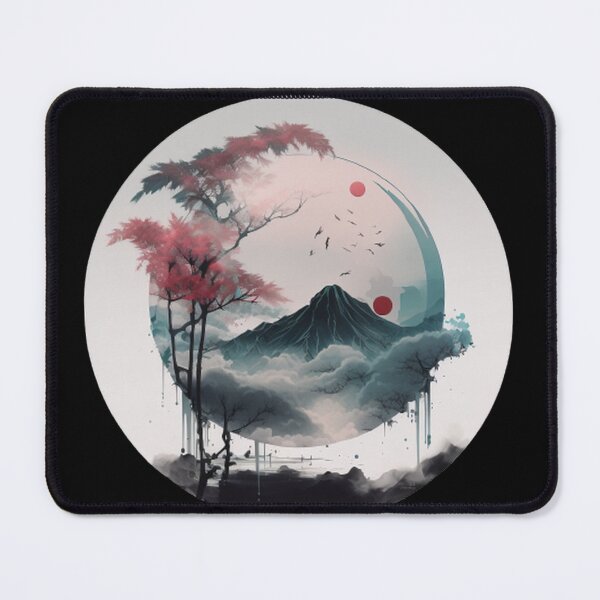 Item preview, "Harmony in Sakura: Captivating Japanese Landscapes on Redbubble" designed and sold by DesignHeaven24.
