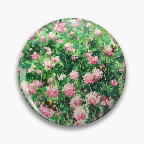 Item preview, Red Clover & Bumblebees designed and sold by Artdesrapides.