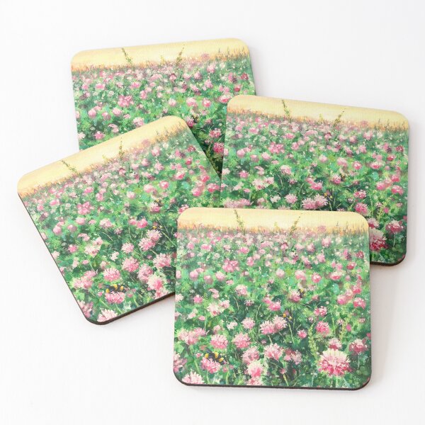 Item preview, Red Clover & Bumblebees designed and sold by Artdesrapides.