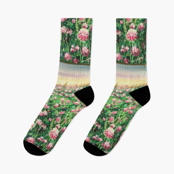 Item preview, Red Clover & Bumblebees designed and sold by Artdesrapides.