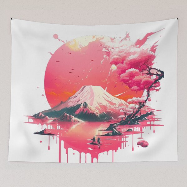Item preview,  "Harmony in Sakura: Captivating Japanese Landscapes on Redbubble" designed and sold by DesignHeaven24.
