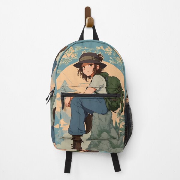 Item preview, illustration of a hiker designed and sold by ROYALBIRDS.