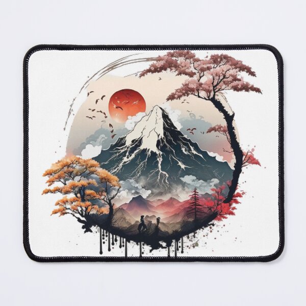 Item preview, "Harmony in Sakura: Captivating Japanese Landscapes on Redbubble" designed and sold by DesignHeaven24.