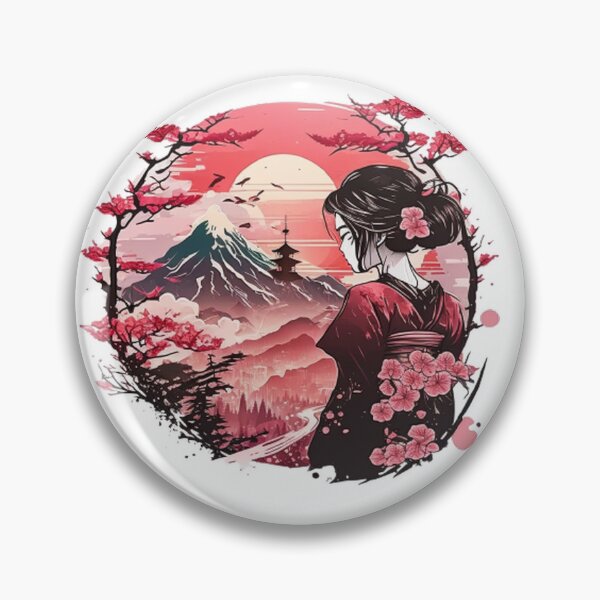 Item preview,  "Harmony in Sakura: Captivating Japanese Landscapes on Redbubble" designed and sold by DesignHeaven24.