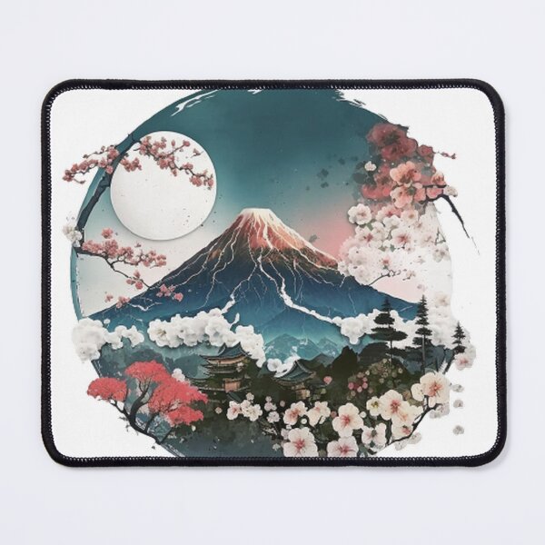 Item preview, "Harmony in Sakura: Captivating Japanese Landscapes on Redbubble" designed and sold by DesignHeaven24.