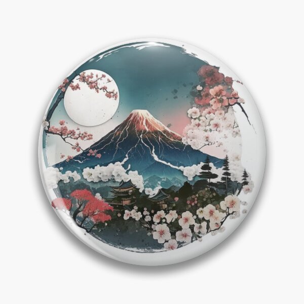 Item preview,  "Harmony in Sakura: Captivating Japanese Landscapes on Redbubble" designed and sold by DesignHeaven24.
