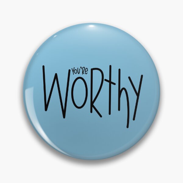 Item preview, You’re Worthy (black) designed and sold by EmiMills.