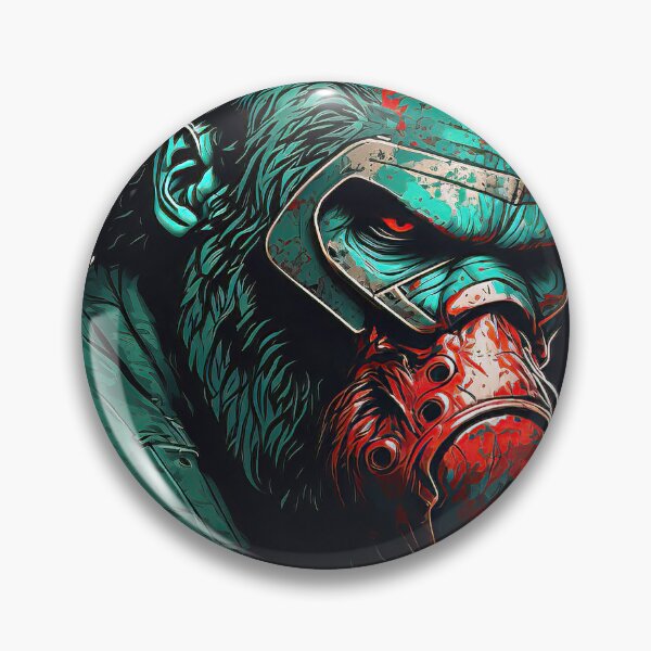 Item preview, Cyber Military Robot Mask Gorilla  designed and sold by BeUniqueCo.