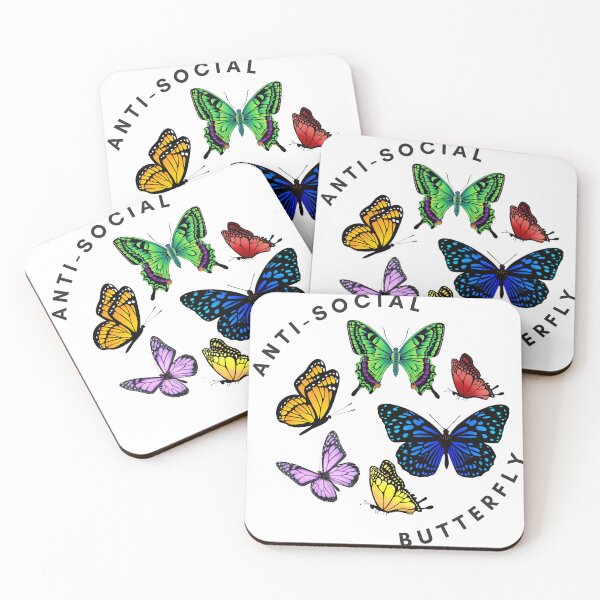 Item preview, Anti-Social Butterfly designed and sold by juliaplusgents.