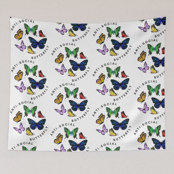 Item preview, Anti-Social Butterfly designed and sold by juliaplusgents.
