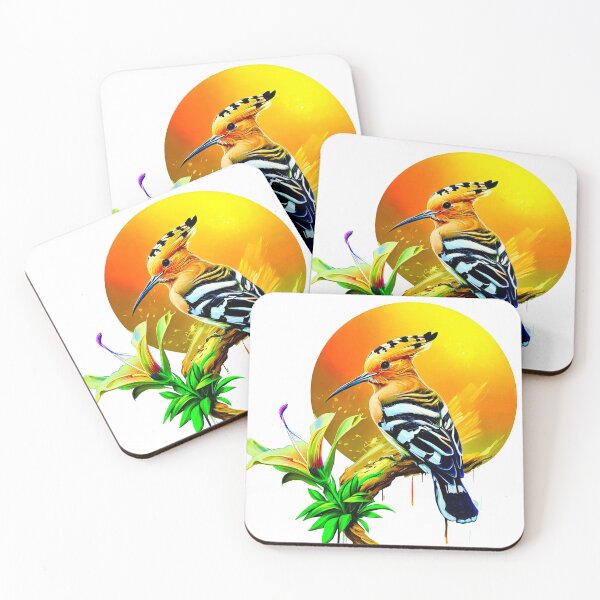Item preview, Street Art hoopoe bird and lily flower designed and sold by NEUMANN ArtWear Boutique.