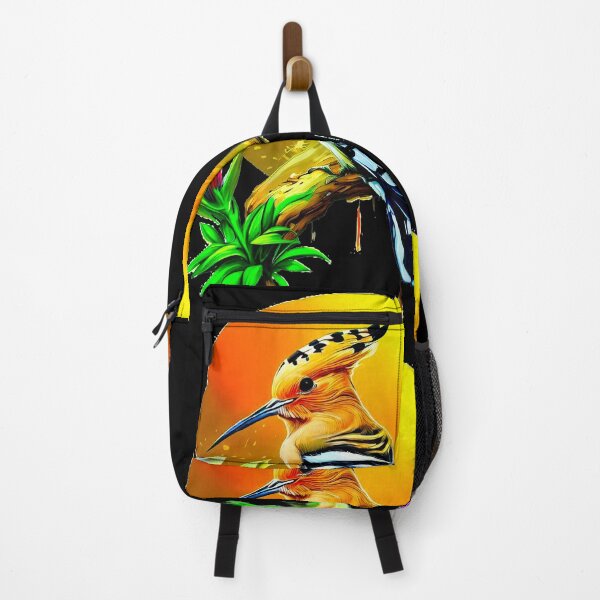 Item preview, Street Art hoopoe bird and lily flower designed and sold by NEUMANN ArtWear Boutique.