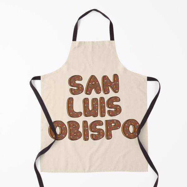 Item preview, San Luis Obispo citie of California word Shaped Like Chocolate Donuts  designed and sold by DonutsWords.