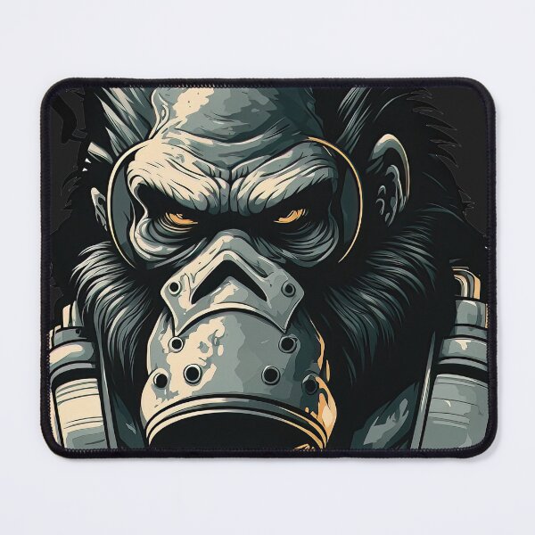 Item preview, Cyber Military Robot Mask Gorilla designed and sold by BeUniqueCo.