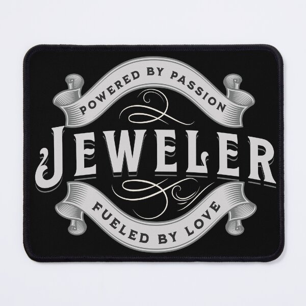 Item preview, Jeweler powered by passion fueled by love metalsmith pride ornamental ribbon designed and sold by MetalicBabe.