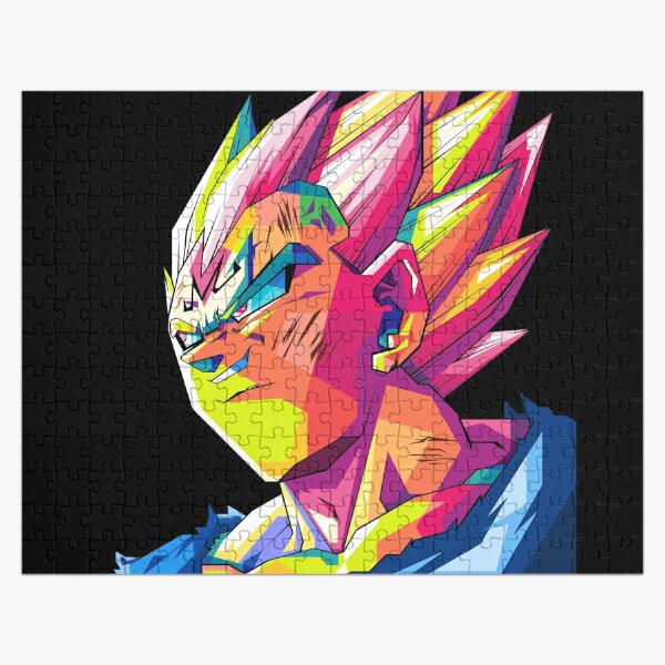 Dragon Ball Z Puzzles - Majin Vegeta Super Saiyan Blue Landscape Puzzle  SAI0605