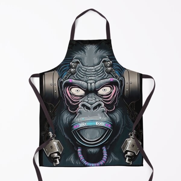 Item preview, Cyber Military Robot Mask Gorilla designed and sold by BeUniqueCo.