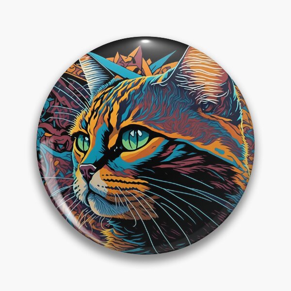 Item preview, Vibrant Cat Graffiti: A Colorful and Captivating Urban Artwork designed and sold by WFTan.