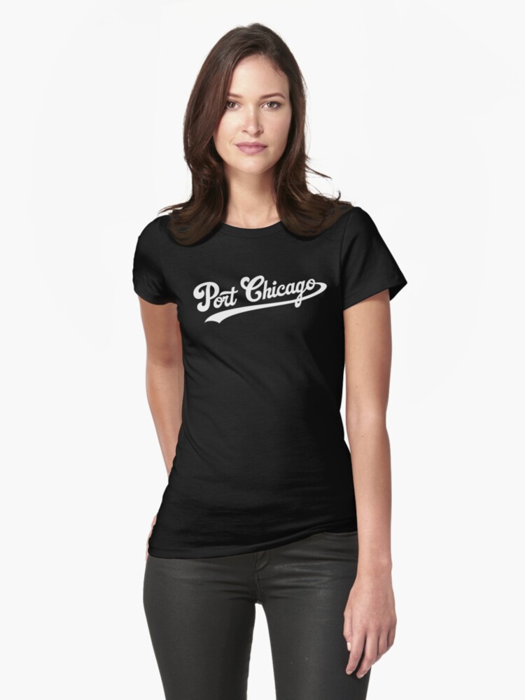 Thumbnail 1 of 3, Fitted T-Shirt, Port Chicago (White) designed and sold by PortChicago.