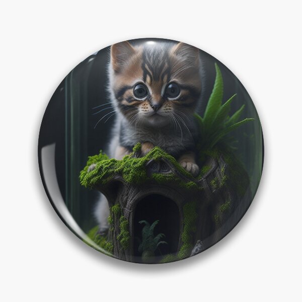 Item preview, Cute kitty in a jar designed and sold by WhimsyFinds.