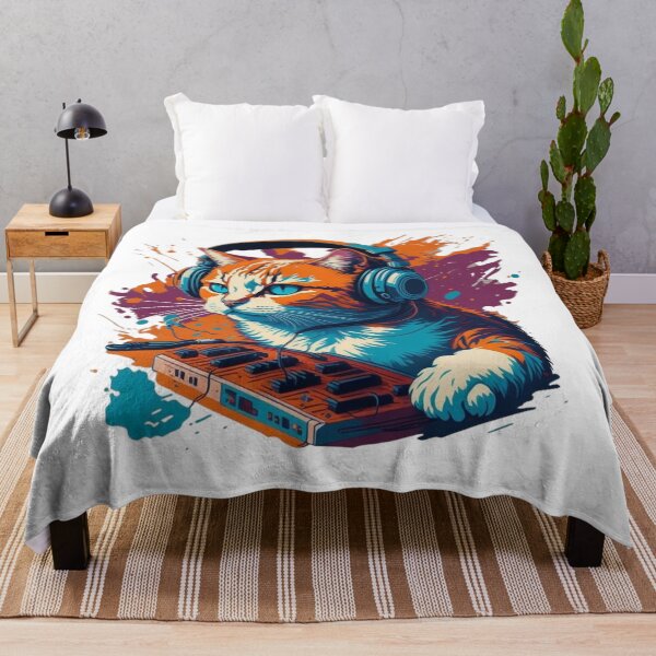 Item preview, DJ Kitty - Beats and Mews designed and sold by tropical-puffin.