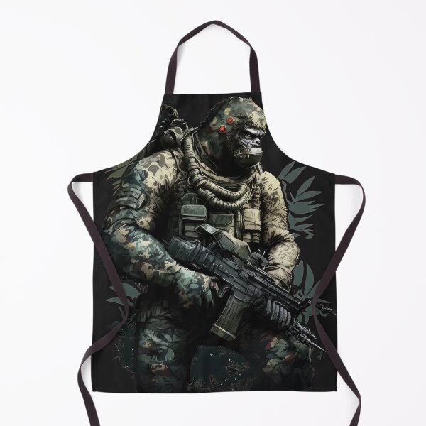 Item preview, Cyber Military Robot Mask Gorilla designed and sold by BeUniqueCo.