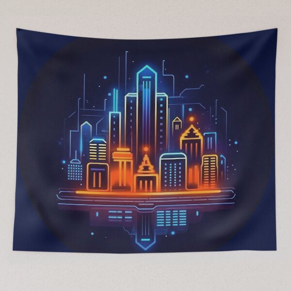 Item preview, Neon City Landscape designed and sold by duke818.