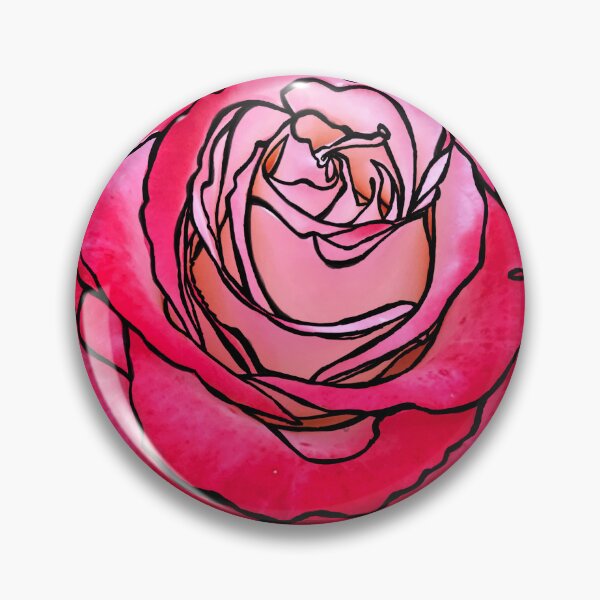 Item preview, Cottage Core, Rose Flower Outline designed and sold by badlydrawnbabe.