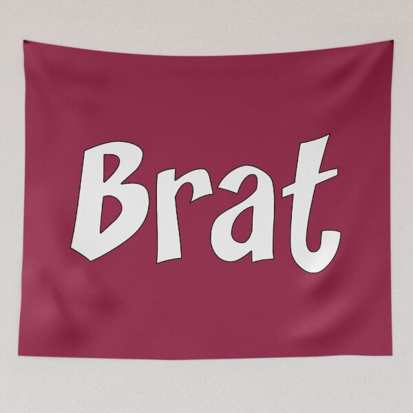 Item preview, Brat - White on Red designed and sold by TeaseMePleaseMe.