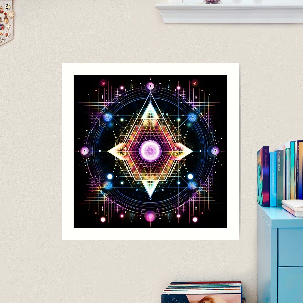 Mandala 2024 Art Print, Set Of 2 Prints, Meditation Gift, Spiritual Art Print, Sacred Geometry Large Canvas Art, Studio Décor, Turquoise Décor