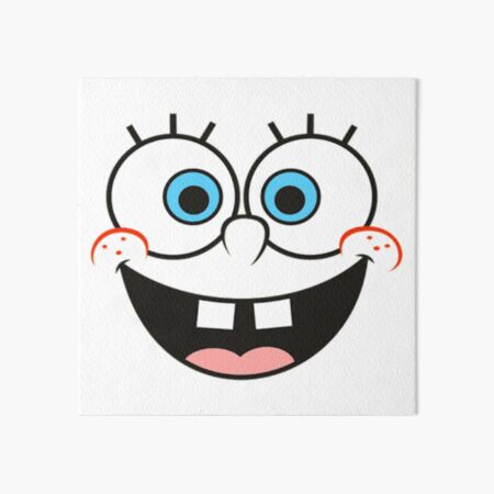 Sponge bob Smiley Face Art Board Print for Sale by reesls