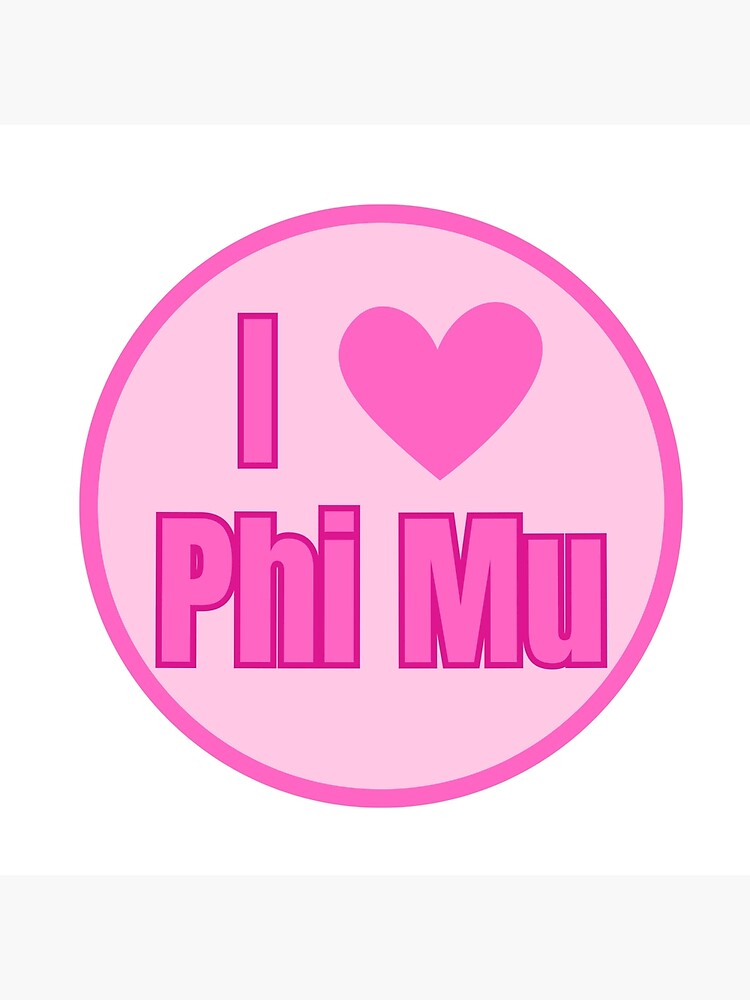 Pink Phi Mu Design Crossbody Bag Teenagers Messenger Bag for Women