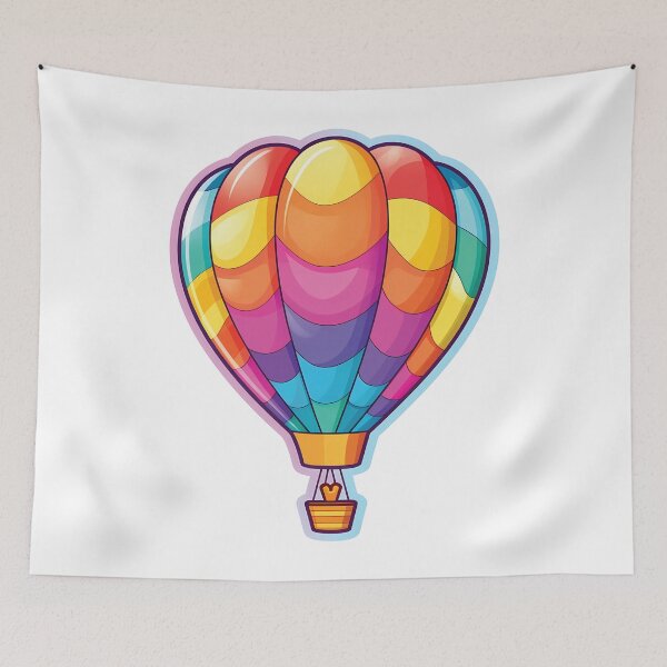 Item preview, Adorable Kawaii Hot Air Balloon | Whimsical Fun designed and sold by PopPopGfx.