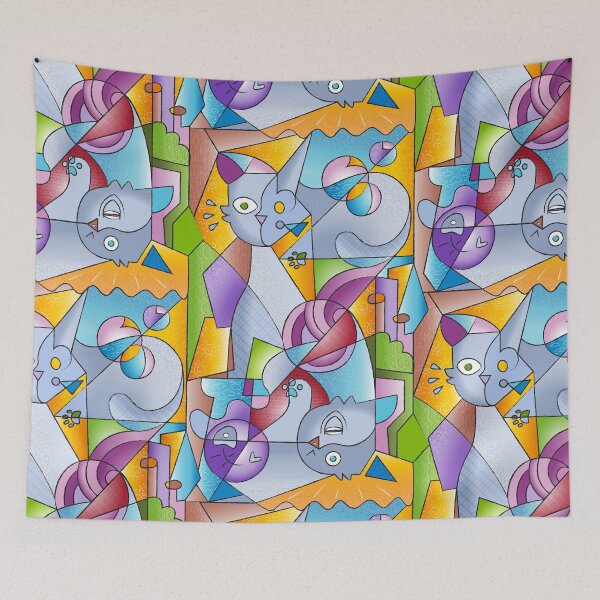 Item preview, Cubist Cats - The Mininos designed and sold by miavaldez.