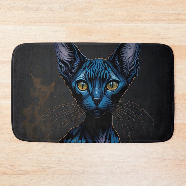 Item preview, Blue sphynx watercolor and alcohol ink style designed and sold by RK - Shop.