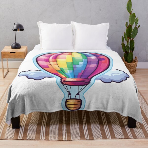 Item preview, Dreamy Kawaii Hot Air Balloon | Cute and Colorful designed and sold by PopPopGfx.
