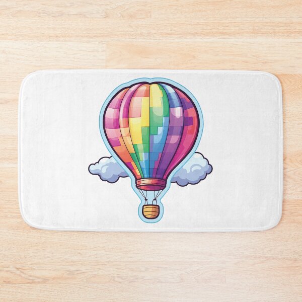 Item preview, Dreamy Kawaii Hot Air Balloon | Cute and Colorful designed and sold by PopPopGfx.