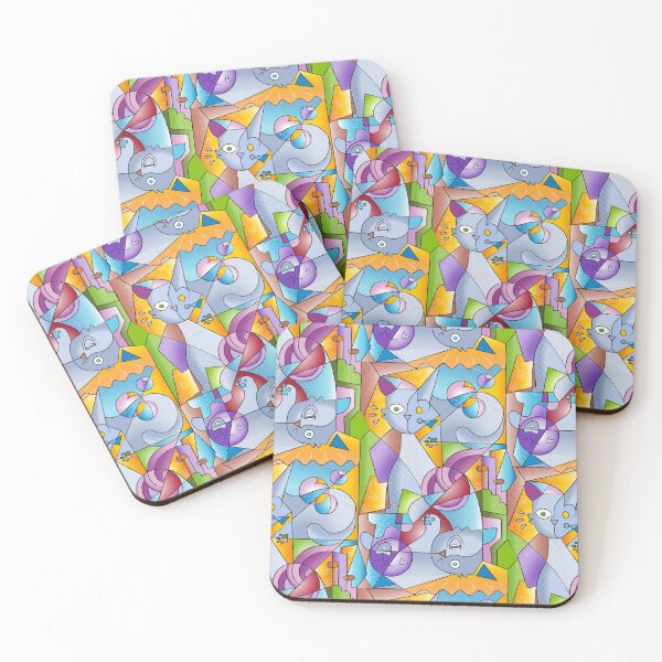 Item preview, Cubist Cats - The Mininos designed and sold by miavaldez.