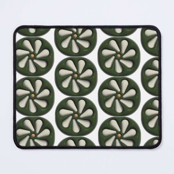 Item preview, Flower 3D effect inflated vinyl summer white with green designed and sold by CaroReyes99.