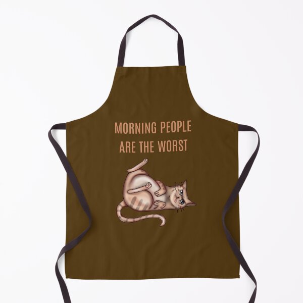 Item preview, morning people are the worst funny cat designed and sold by La Loca.