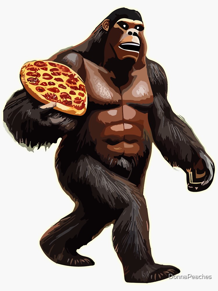 Bigfoot Pizza Sticker