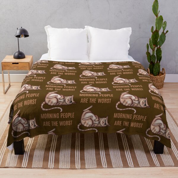 Item preview, morning people are the worst funny cat designed and sold by La Loca.