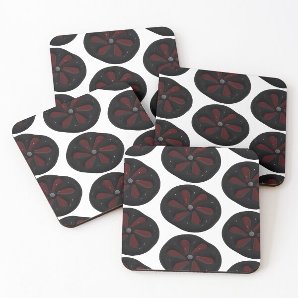 Item preview,  Flower 3D effect inflated vinyl summer red with black designed and sold by CaroReyes99.