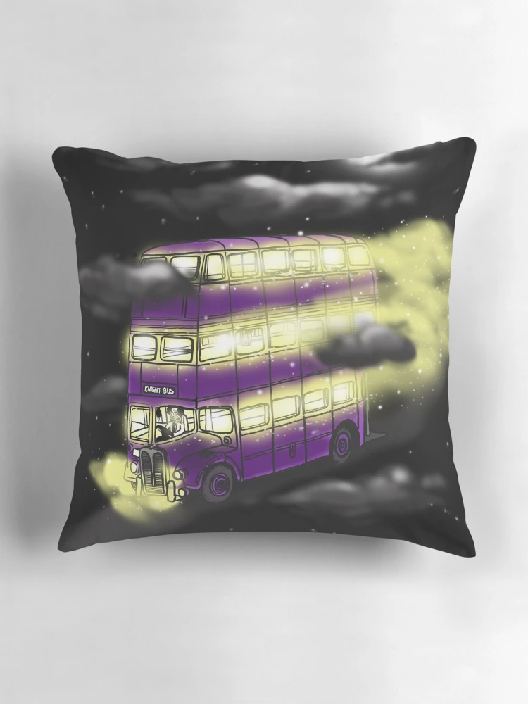 Thumbnail 3 of 4, Pillow, Knight Bus designed and sold by RiddledUp.