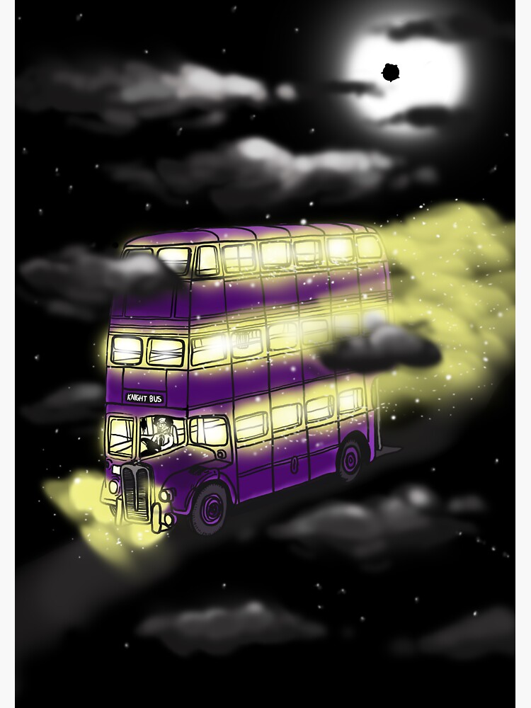 autobús noctámbulo Pegatina