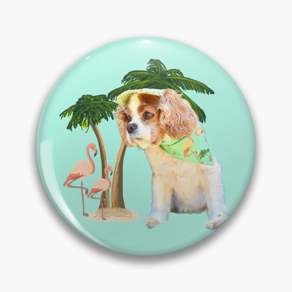 Item preview, Henry the Cavalier King Charles Spaniel in Miami designed and sold by barksandsqueaks.