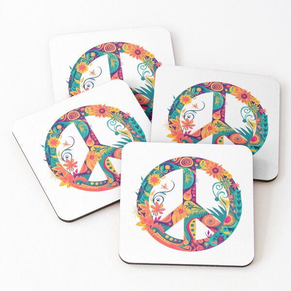 Item preview, Colorful Peace Sign - Fabulous Design of a Flower Peace Symbol Illustration - You Need This designed and sold by AlanPhotoArt.