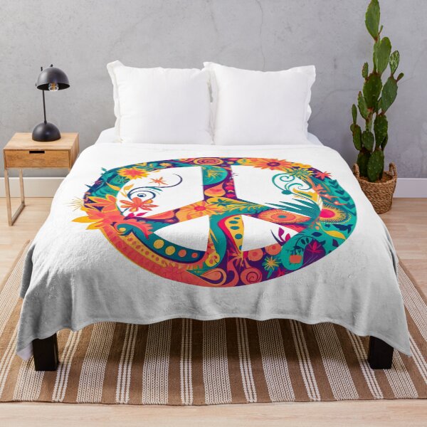 Item preview, Colorful Peace Sign - Fabulous Design of a Flower Peace Symbol Illustration - You Need This designed and sold by AlanPhotoArt.